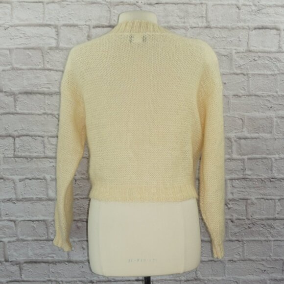 Vintage 80s Mohair Cardigan Sweater - Picture 4 of 7